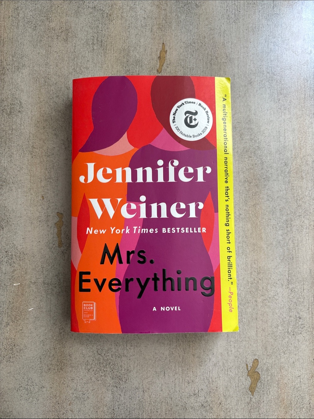 Mrs. Everything by Jennifer Weiner Paperback Book